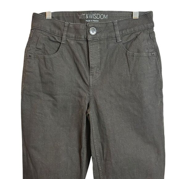 Wit & Wisdom Black Mid Rise Straight Leg Jeans Size 6 - Picture 3 of 9